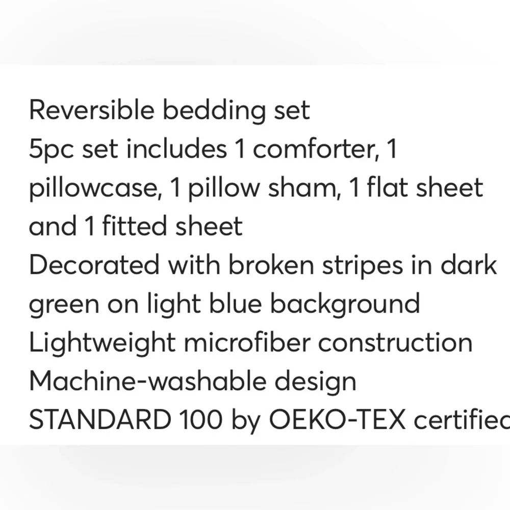 ROOM ESSENTIALS NWT foster microfiber reversible comforter -green/blue -twin